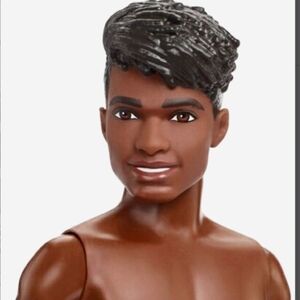 Barbie Beach Ken Doll BNIB African American Twists Brown Eyes